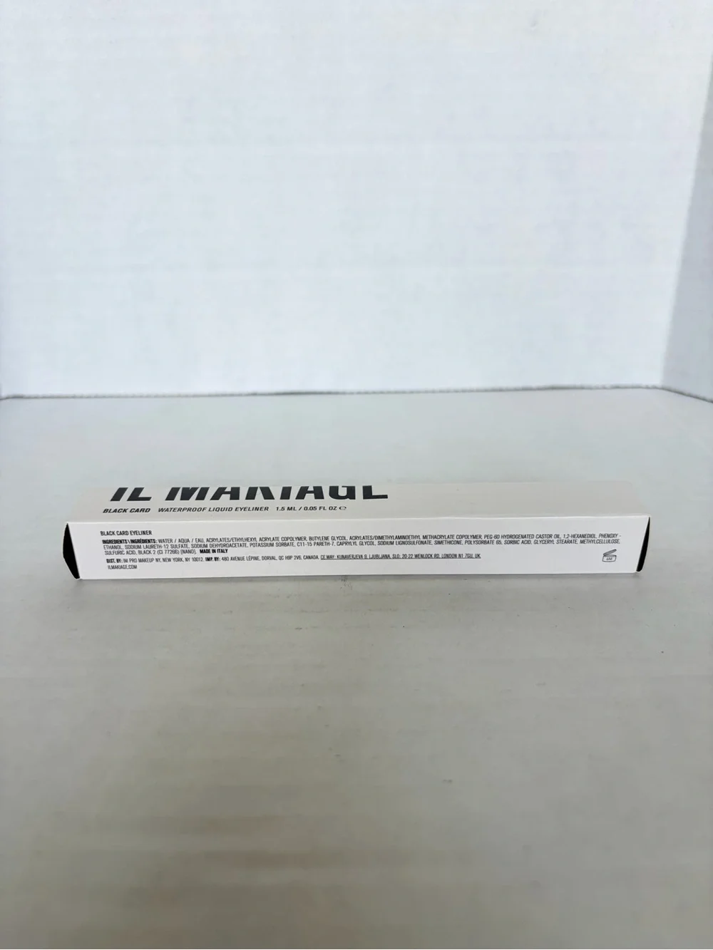NIB IL MAKIAGE Black Card Waterproof Liquid Eyeliner 0.05 oz Vegan Precision